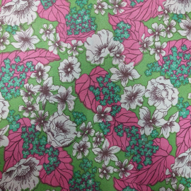 Ткань для платья, цветочный орнамент, 100х200см. СССР.